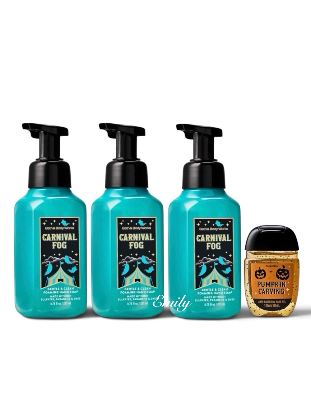 2026 Halloween CARNIVAL FOG Gentle & Foaming Hand Soap 8.75 fl oz Set